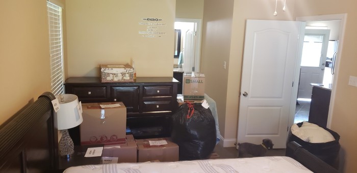Master Bedroom all packed up